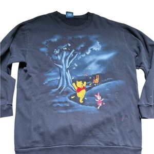 Authentic embroidered navy blue Winnie The Pooh Sweater
